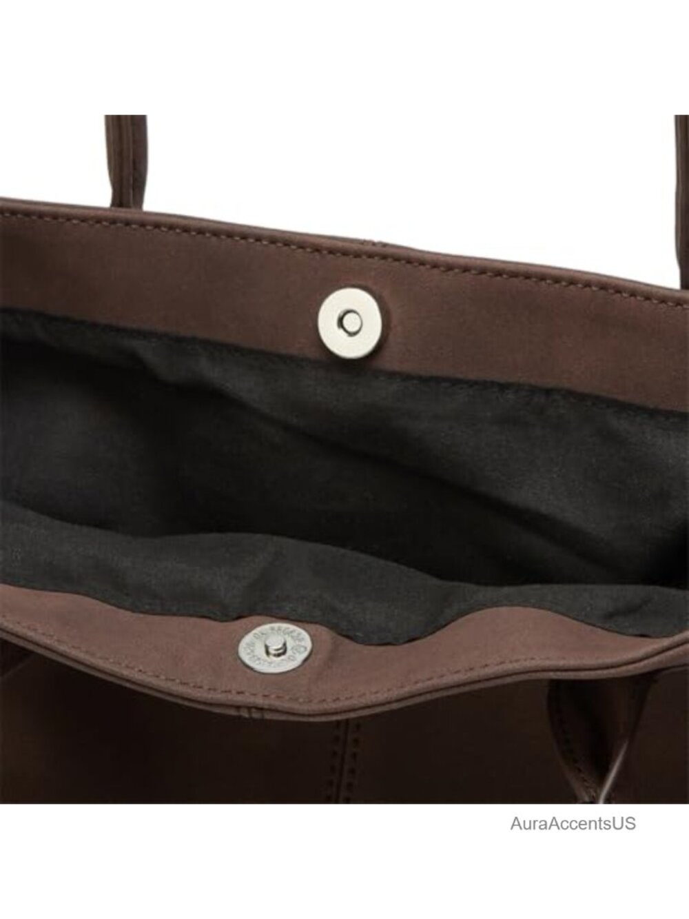 Faux Suede Slouchy Hobo Tote Bag Women Large Leather Strap Magnetic Lightweight - Picture 3 of 6